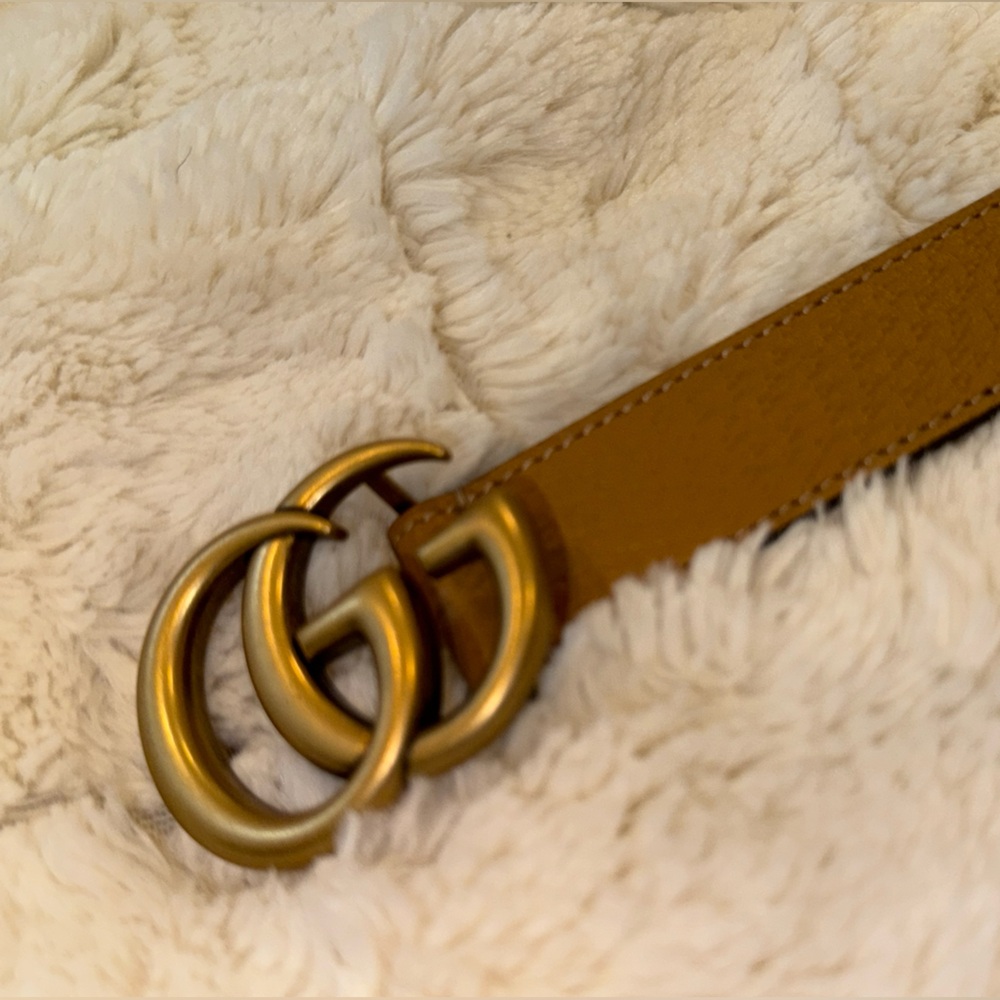 Gucci Tan Leather Belt